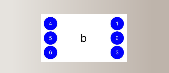Interfaz de la aplicación que muestra el teclado braille en versión pantalla táctil.