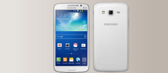 The Samsung Galaxy Grand 2 in white