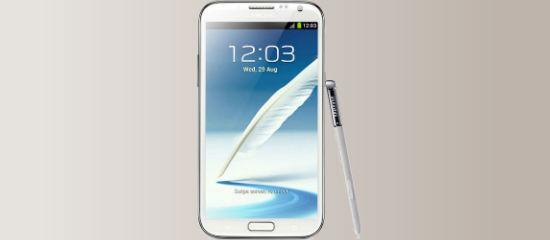 Samsung Galaxy Note con el apuntador, S Pen