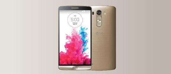 The LG G3 in gold color