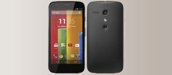 Motorola Moto G in black