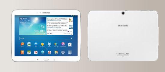 Samsung Galaxy Tab 3 10.1 in white