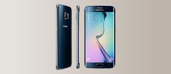 The Samsung Galaxy Edge Plus in black