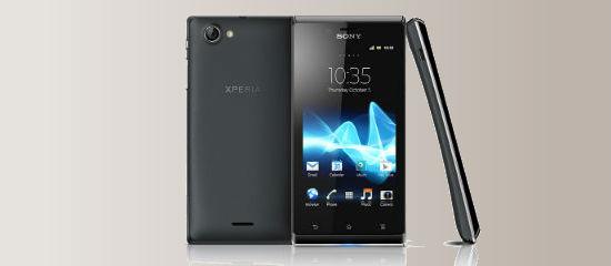 El dispositivo móvil Sony Xperia J color negro
